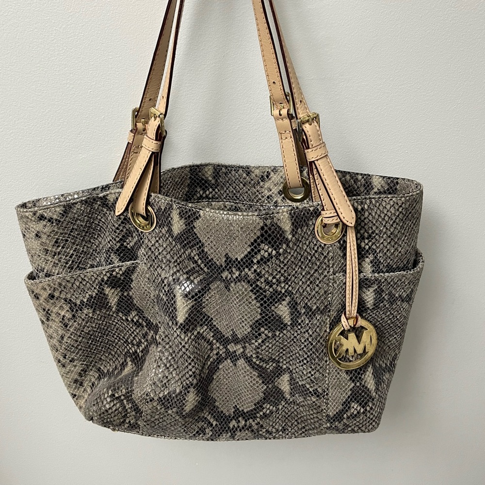 Michael Kors Snakeskin Tote Bag